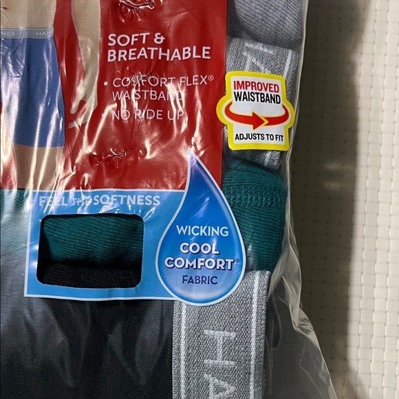 New‎ 10 Tagless Hanes Men's Boxer Briefs Multiple colors Size Small - Picture 3 of 8